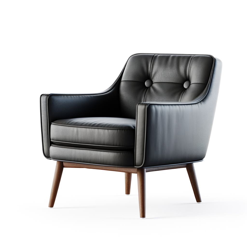 Black Leather Armchair