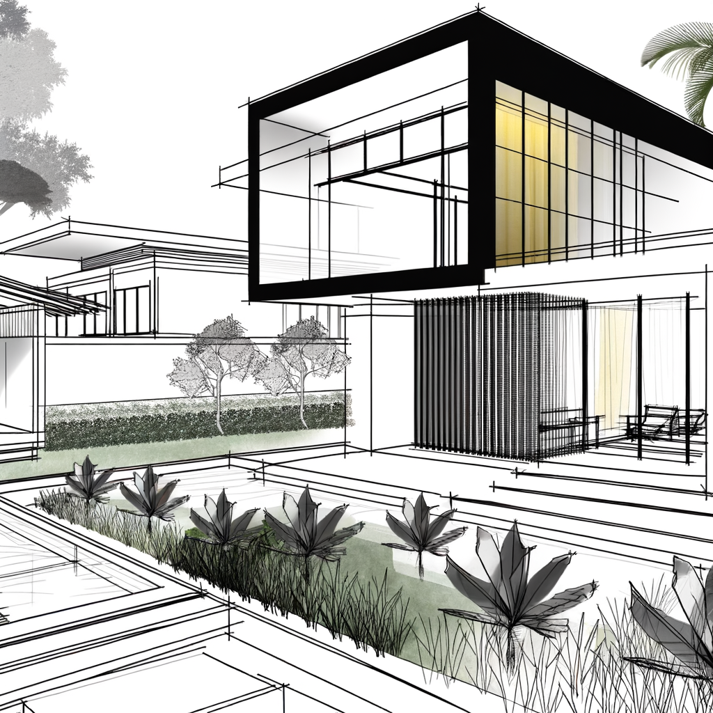 Modern Architecture and Landscape Design Integration