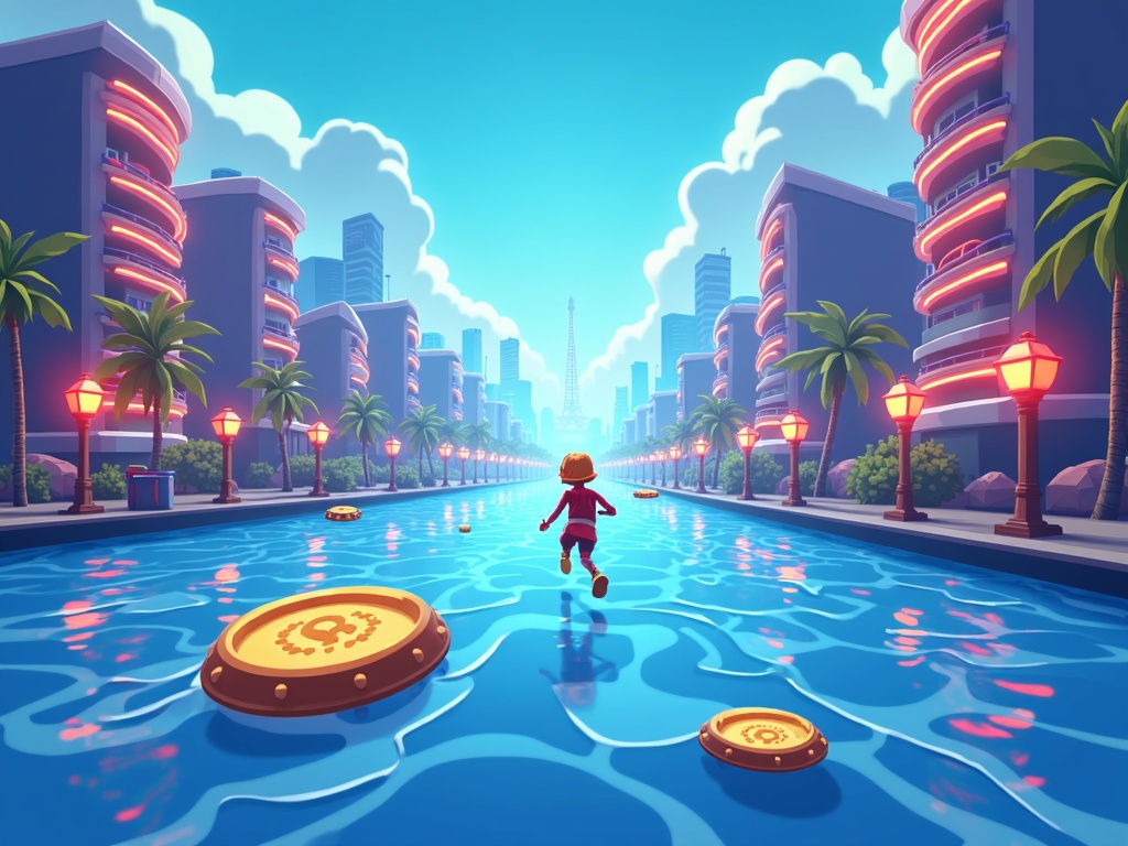 Crypto Tsunami Run - Farcaster Mini Apps