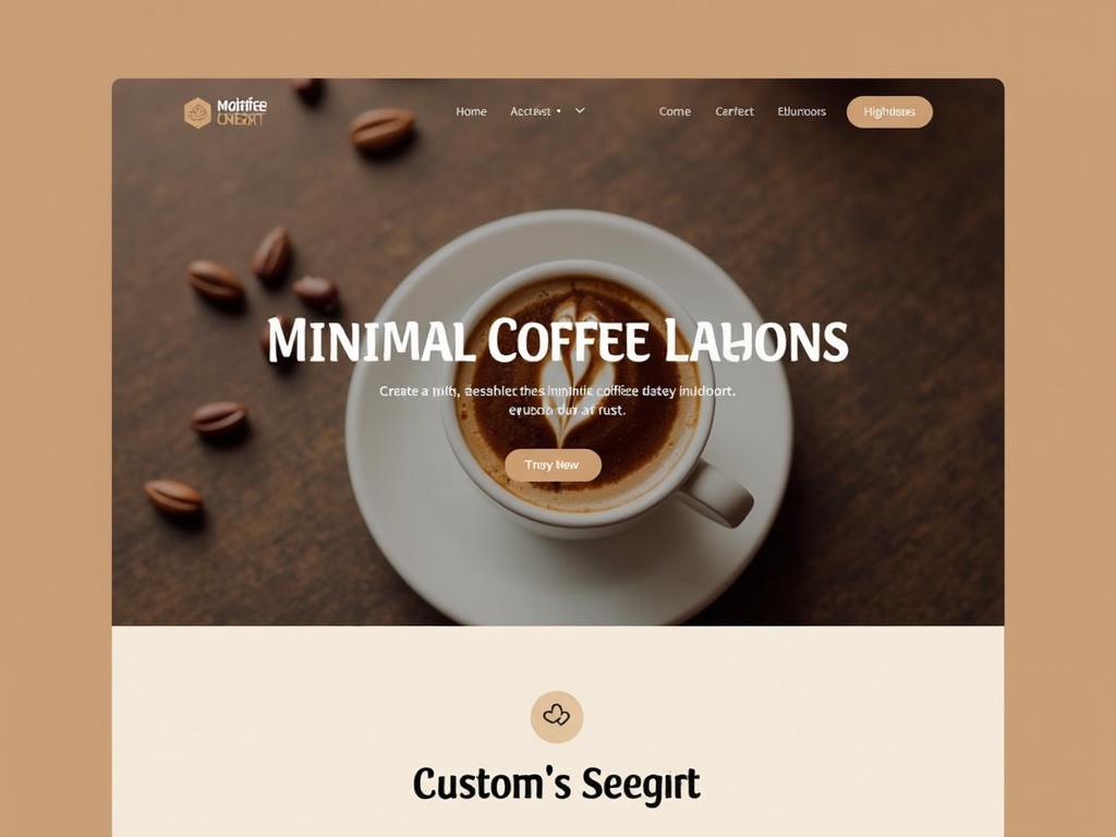 Minimal Coffee Landing - Farcaster Mini Apps